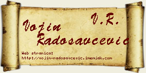 Vojin Radosavčević vizit kartica